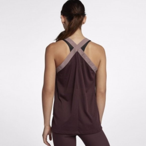 Nike Tops - Nike Elastika Women's Training Mesh Tank Wine